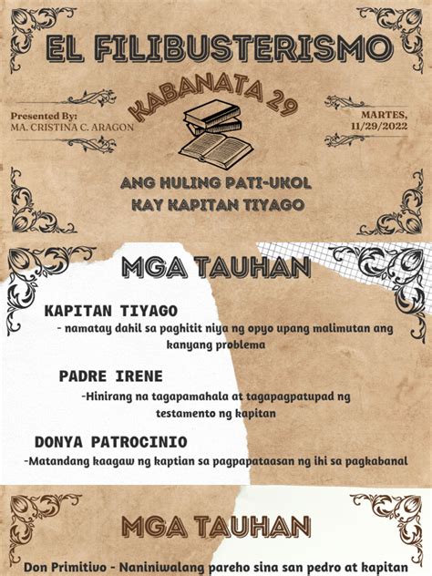 el filibusterismo kabanata 29|Kabanata 29 El Filibusterismo – “Ang Huling Pati.